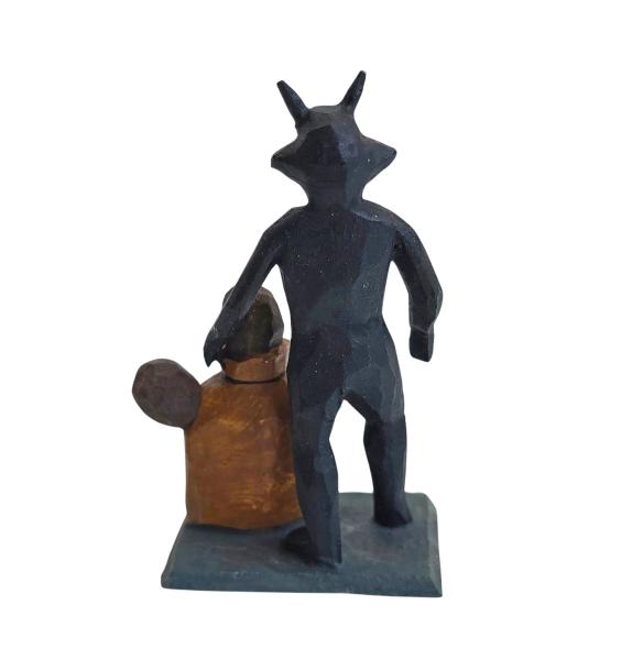 Grulicher Teufel / Krampus mit Sack Kinder  (7 cm)