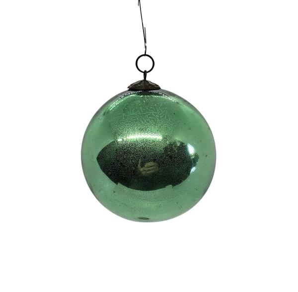 Green Biedermeier Kugel   (8 cm)