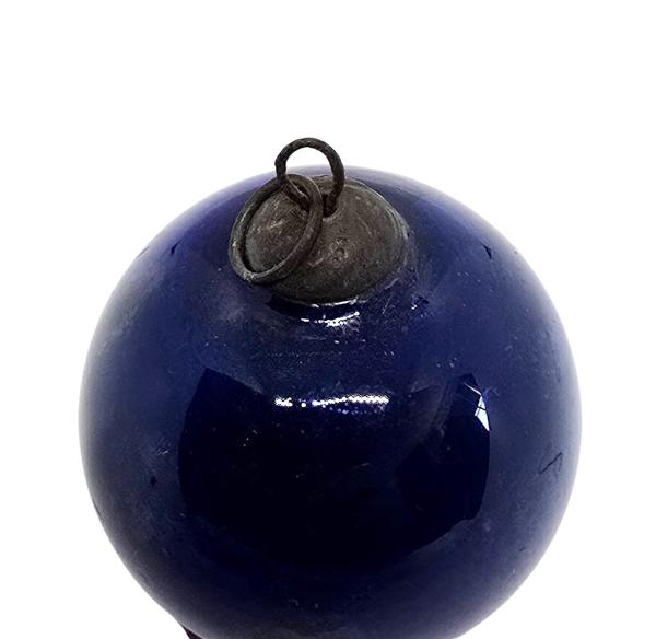 Cobalt blue biedermeier kugel  around 1900 (4 cm)