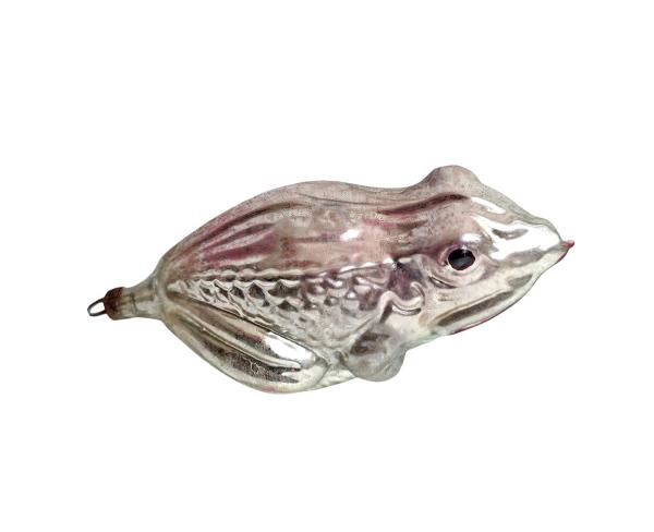 Glass ornament frog around 1930