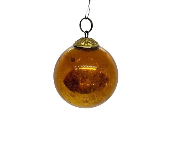 Golden Biedermeier Kugel   (5 cm)