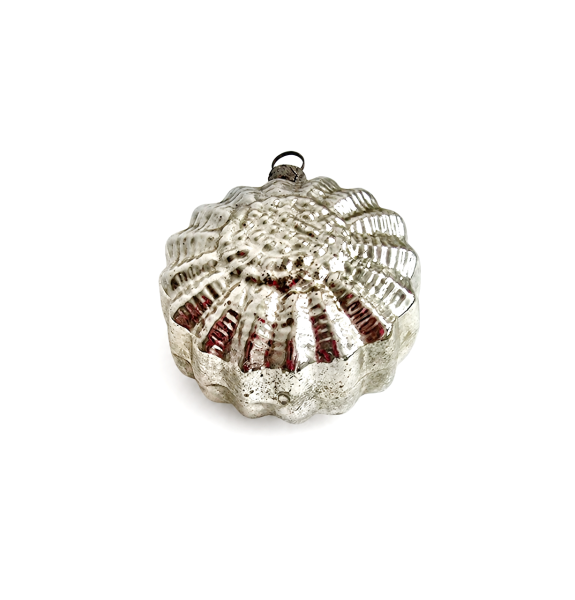 Seltene Lauschaer Christbaumkugel mit Engel, um 1920