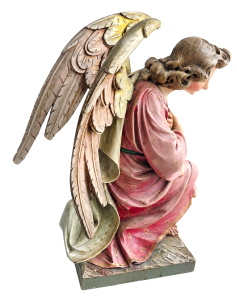Engel, Holz geschnitzt, ende 19. Jahrhundert um 1880