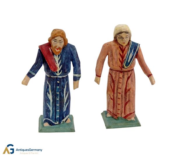 Grulicher Krippenfigur, Maria und Josef (7 cm)