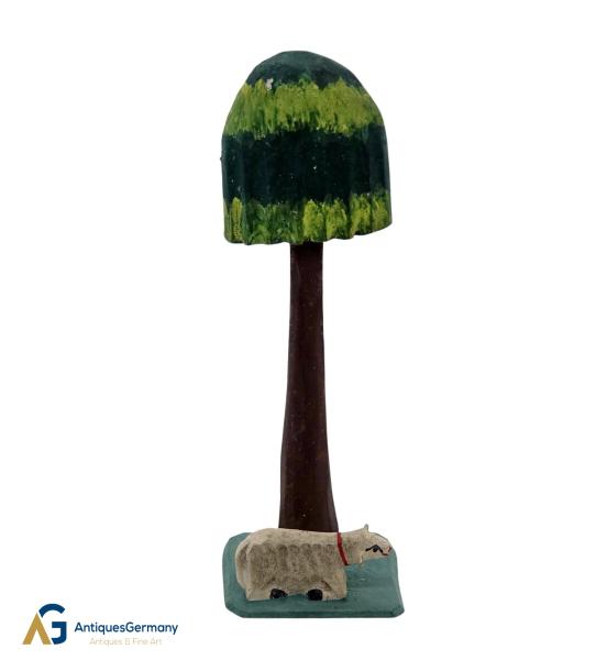 Grulich nativity crib accessory " Palm with Sheep "