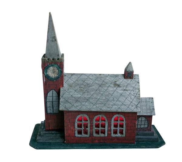 Gebäude Kirche für eine Krippe,  19. Jh.