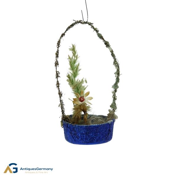 Sebnitz Ornament Flower Basket, ca. 1900