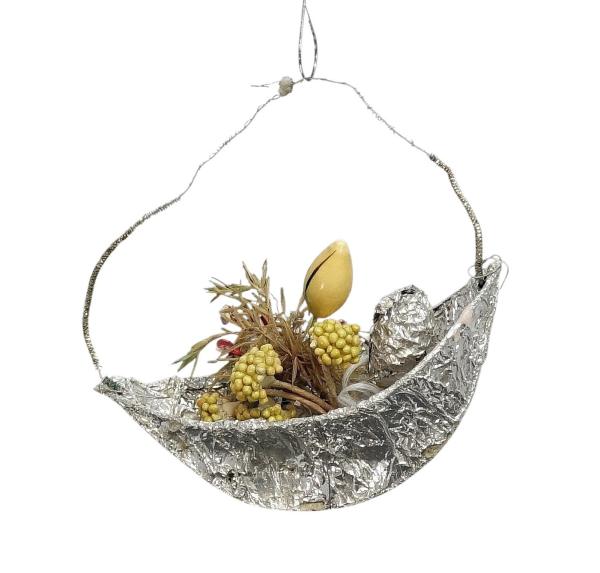 Sebnitz Ornament Fruit Basket, ca. 1900