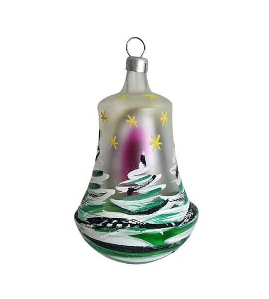 Indent diorama ball with fox and goose around 1950