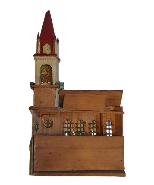 Gebäude Kirche für eine Krippe,  19. Jh.