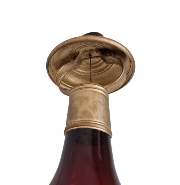 Biedermeier Laterne aus Glas, ~ 1850