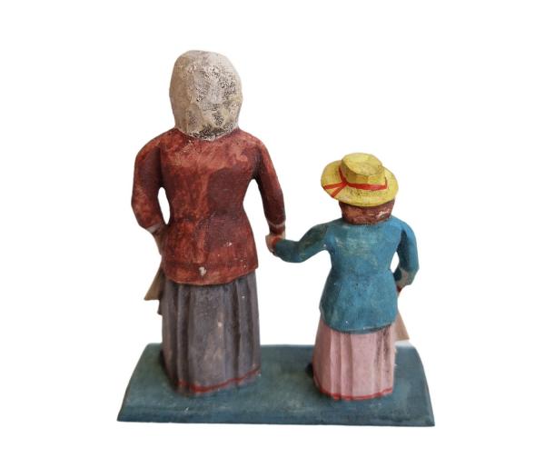 Krippenfigur Mutter mit Kind (7 cm)