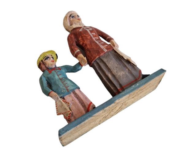 Krippenfigur Mutter mit Kind (7 cm)