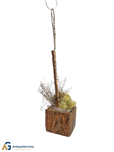 Sebnitz Ornament Flower Basket, ca. 1900