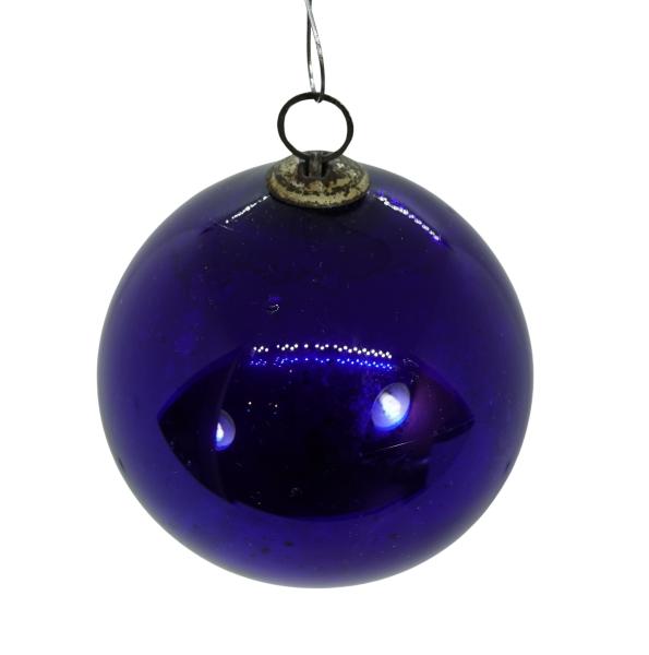 Cobalt blue Biedermeier Kugel (6 cm)