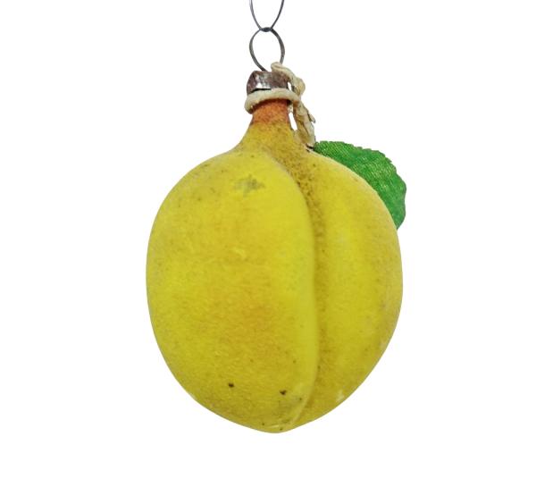 Glasornament Aprikose, um 1910