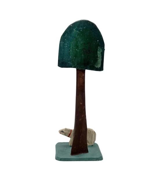 Grulich nativity crib accessory " Palm with Sheep "