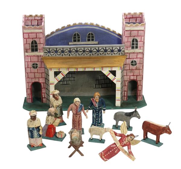Grulich crib stable with 10 figures