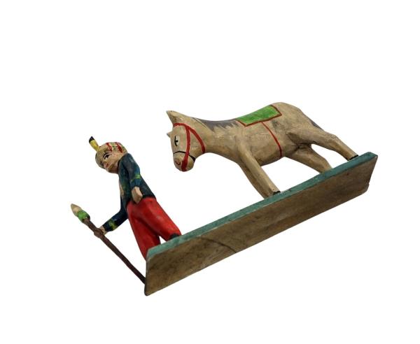 Oriental soldier with horse (7 cm)