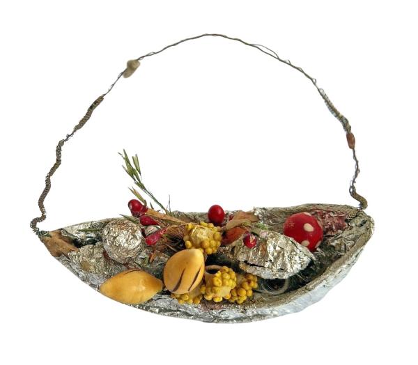 Sebnitzer Früchtekörbchen um 1900