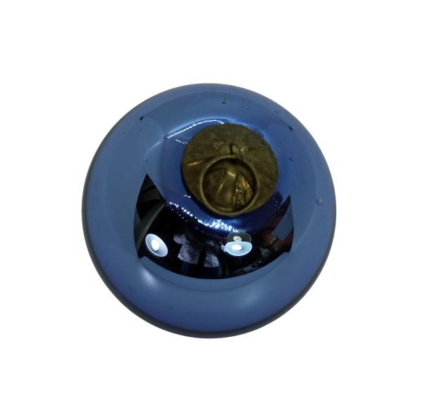 Blue Biedermeier Kugel (5 cm)