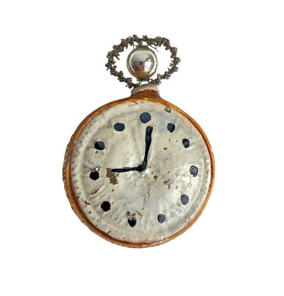 Antiker Christbaumschmuck, Taschenuhr um 1920