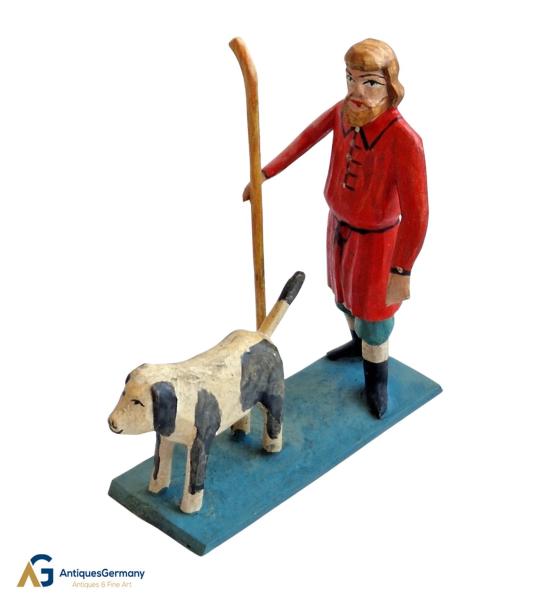 Hirte mit Hund,  (10 cm)
