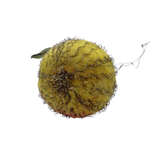 Wire wrapped Spun Cotton Pear, ca. 1920