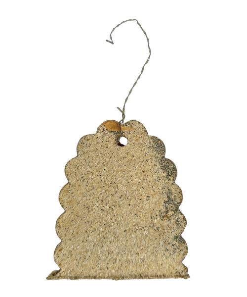 Beglimmertes Ornament mit Engel Oblate ~ 1930