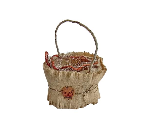 Körbchen aus Karton - Candy Container um 1920