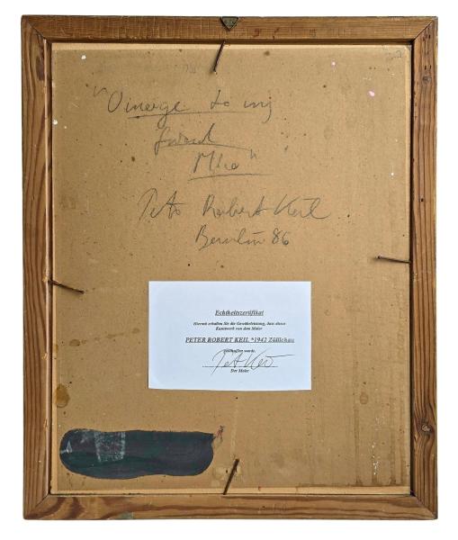 Peter Robert Keil (geb. 1942 Züllichau),  "Homage to my friend Miro" Berlin 86