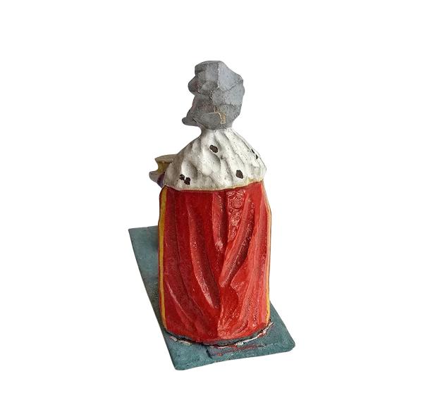 Grulicher Krippenfigur, König Melchior um 1920  (7 cm)