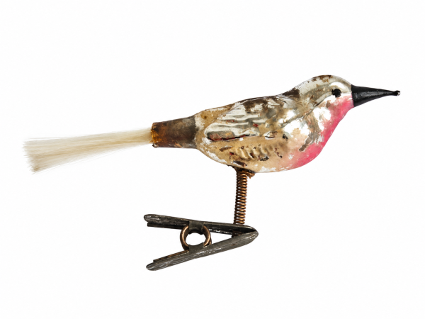 Singvogel auf Zwicker, Lauscha um 1930
