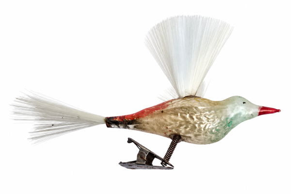 Lauscha song bird on clip