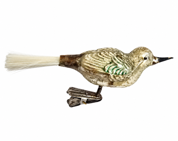 Singvogel auf Zwicker, Lauscha um 1920