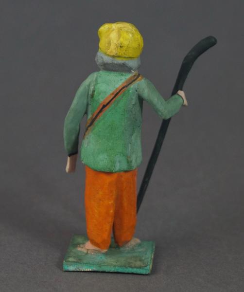 Grulicher Krippenfigur " Hirte " um 1900  (7 cm)