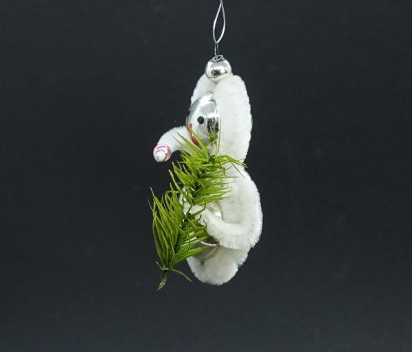 Gablonzer Glasornament mit Chenille - Eskimo, ~ 1960/1970