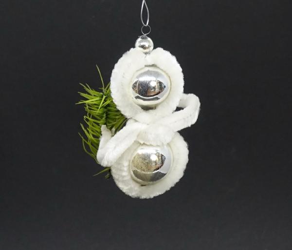 Gablonzer Glasornament mit Chenille - Eskimo, ~ 1960/1970