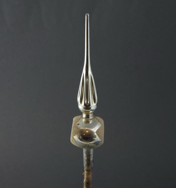 Antique indent Glass tree topper