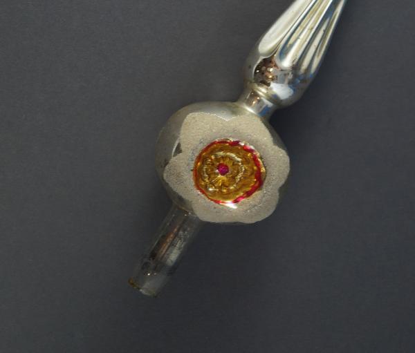 Antique indent Glass tree topper