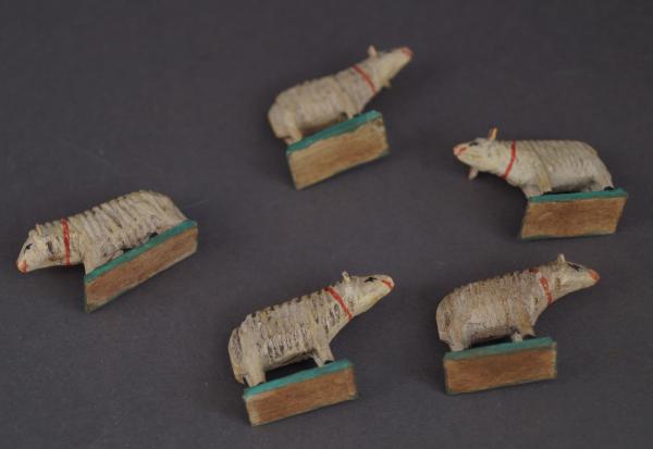 Grulich nativity figure "5 sheep"