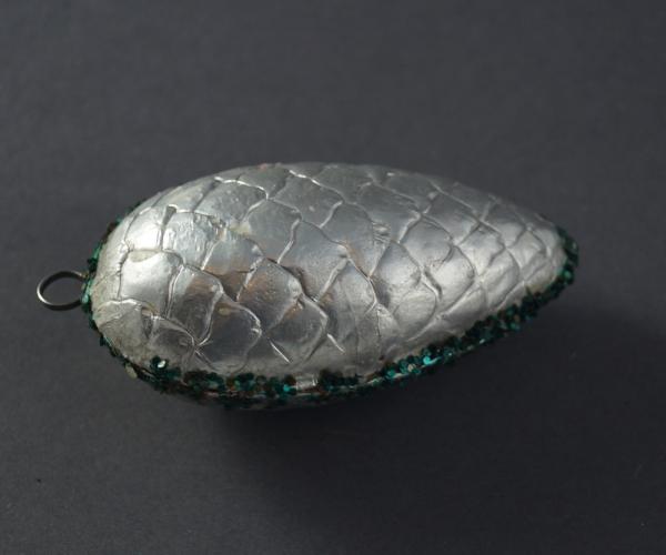 Cardboard Ornament, Pine Cone ~1930
