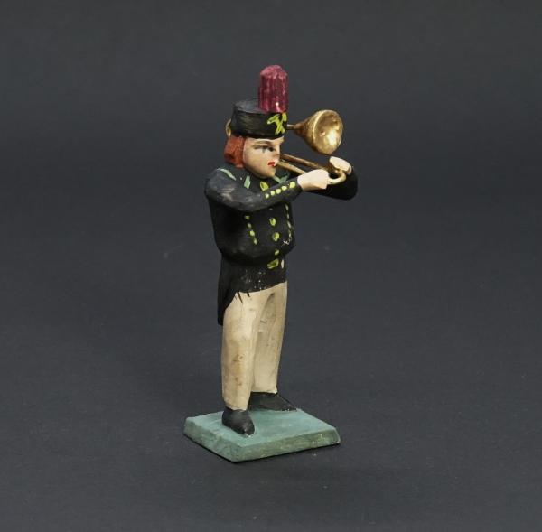 Grulich nativity figure " Mineworker / Musician with Euphonium " (7 cm)