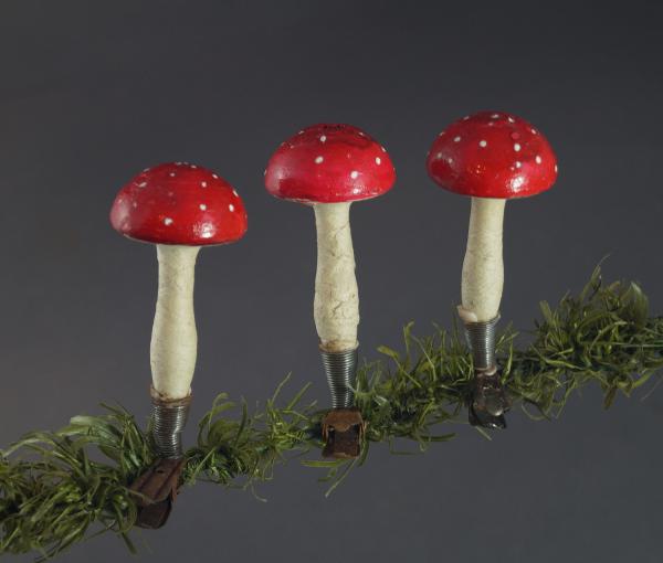 3 Fliegenpilze auf Zwicker ~ 1930