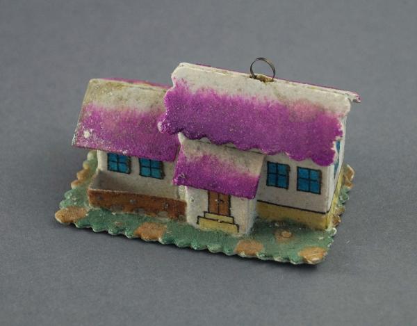 Cardboard ornament House, ca. 1940