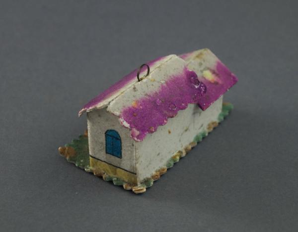 Cardboard ornament House, ca. 1940