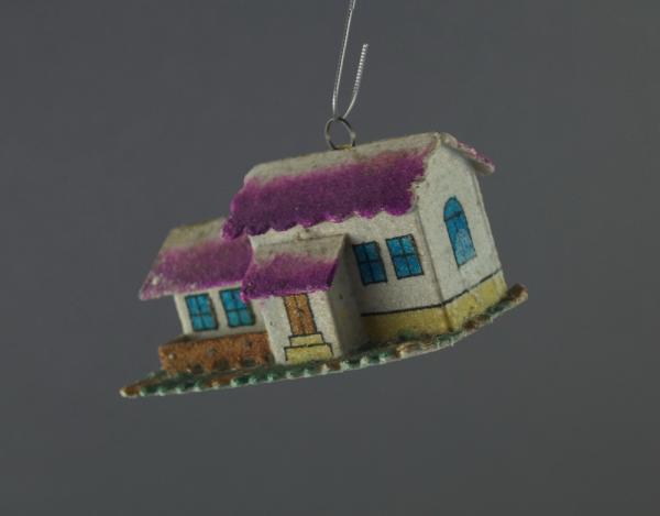 Cardboard ornament House, ca. 1940