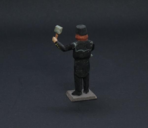 Grulich nativity figure " Mineworker with hammer and chisel "  (7 cm)