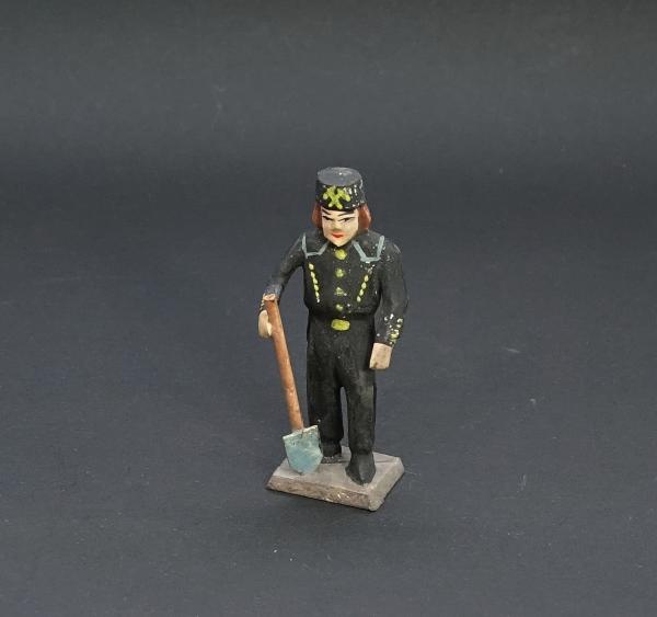 Grulich nativity figure " Mineworker with Spade " (7 cm)