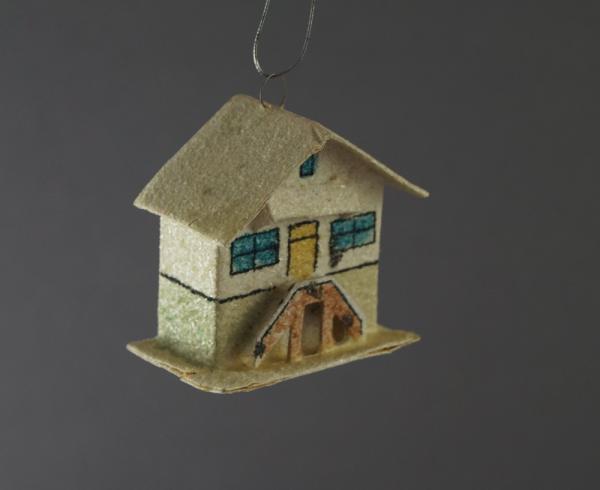 Cardboard ornament House, ca. 1950